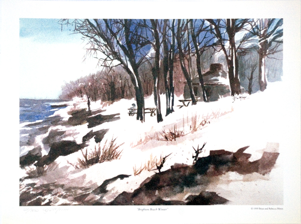 Brighton Beach Winter Limited Edition Print